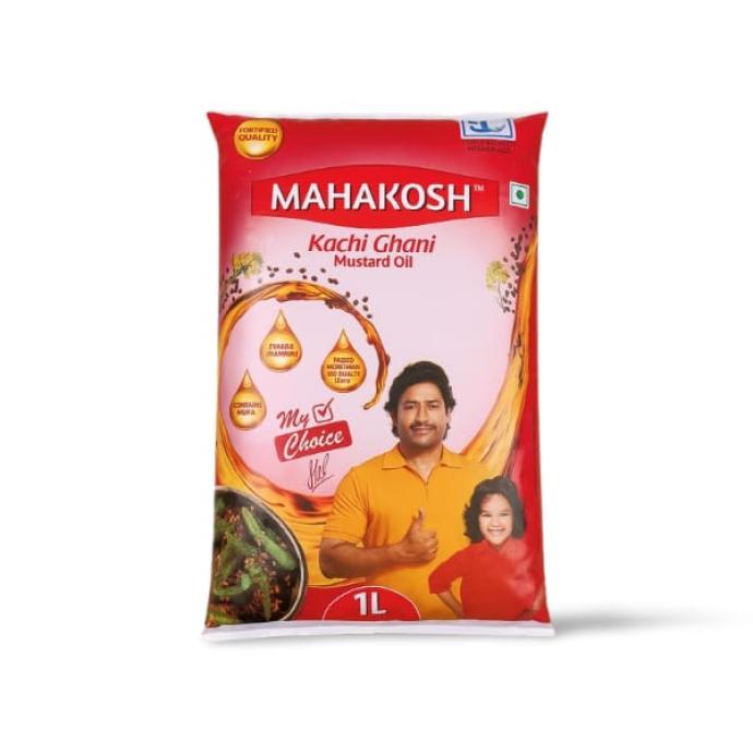 Mahakosh kachchi Ghani mustard oil 1l