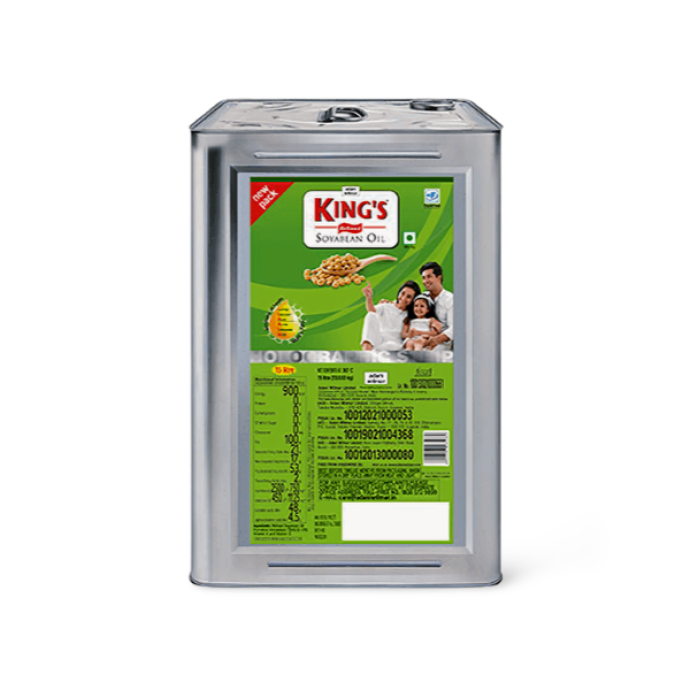 KINGS SOYABEAN OIL TIN 15 L