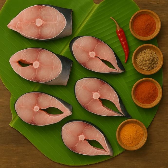 FRESH PANGAS FISH  CUTTING