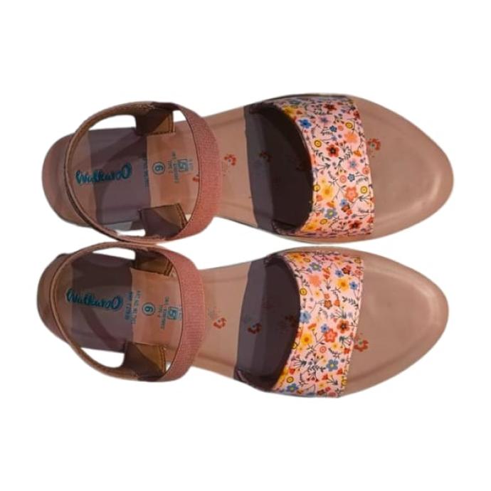 Womens Tan Colour Sandal  Walkaroo WL 7903 G