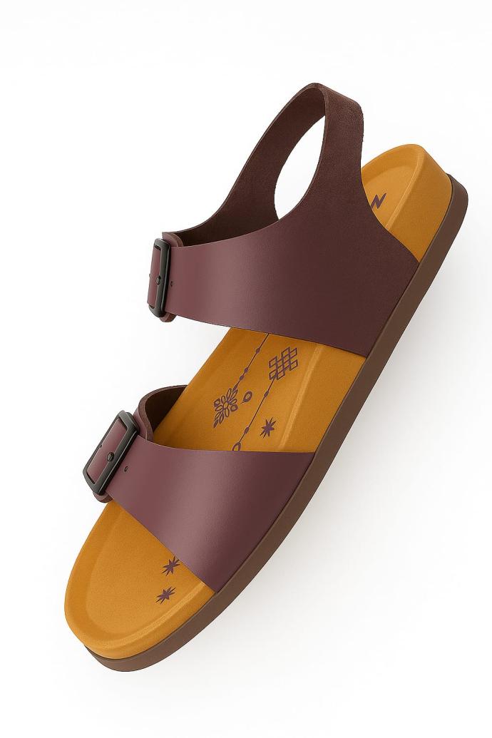 Womens Grape Colour Sandal  Zodiz L3 767 G