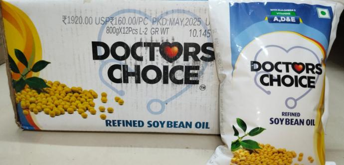 DOCTOR CHOICE SOYABEN OIL  1L PACK OF 12 PIECE