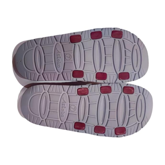Mens Grey  Maroon Stylish Comfort Slipper  Wingo WG02 G