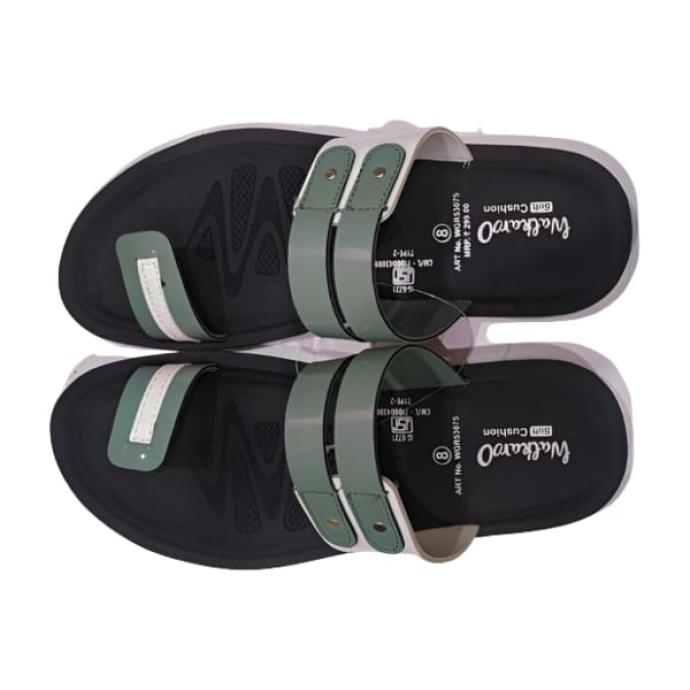 Mens Olive Stylish Casual Sandal  Walkaroo WGR5307 G