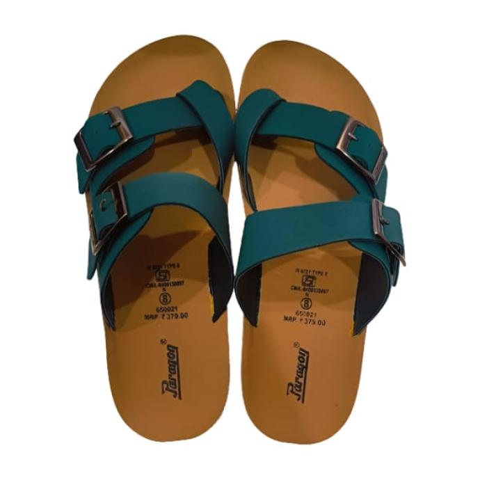 Mens Comfortable Stylish Trendy Green Sandal  Paraqon 650021G G
