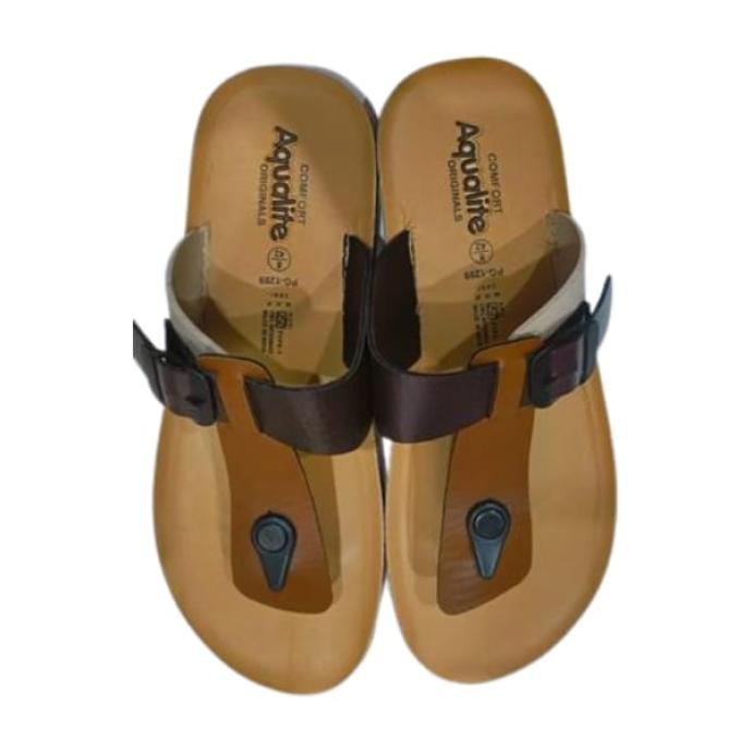 Men Beige Tan Colour Stylish  Comfortable Sandal  Aqualite PG1299 G