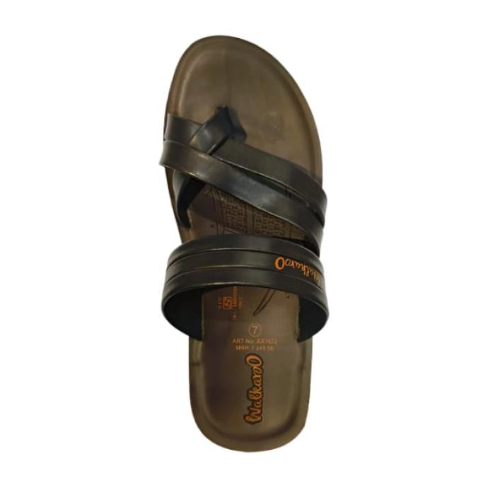 Men Brown Colour Stylish  Comfortable Sandal  Walkaroo BX1672 G