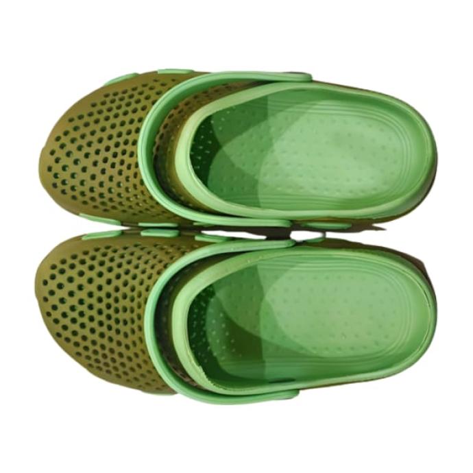 Men Green  Olive Colour Stylish  Comfortable Rubber Sandal  Strapqn CG009 G