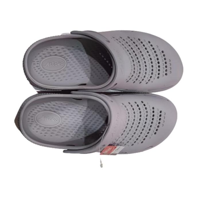 Men Grey Colour Stylish  Comfortable Rubber Sandal  Wingo WG12 G