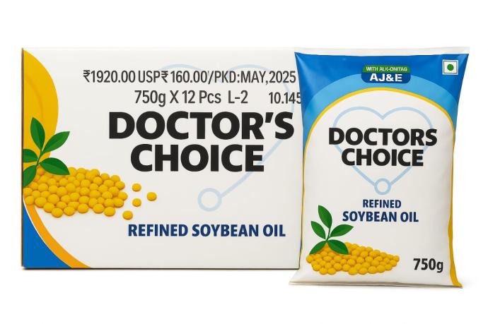 DOCTOR CHOICE SOYABEN OIL  1L PACK OF 12 PIECE