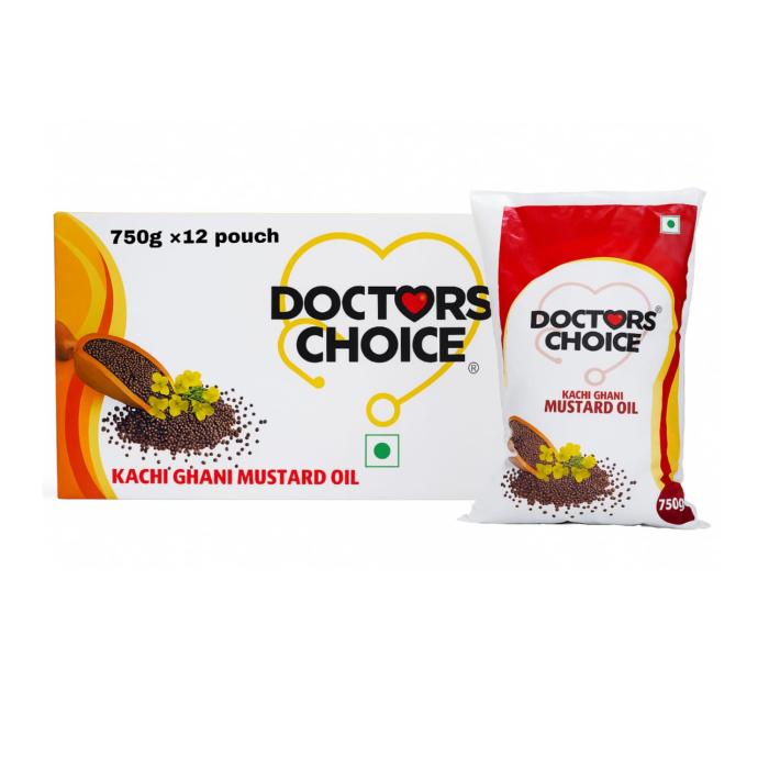 DOCTOR CHOICE MUSTARD OIL 12 PICES PACK OF 750 GM