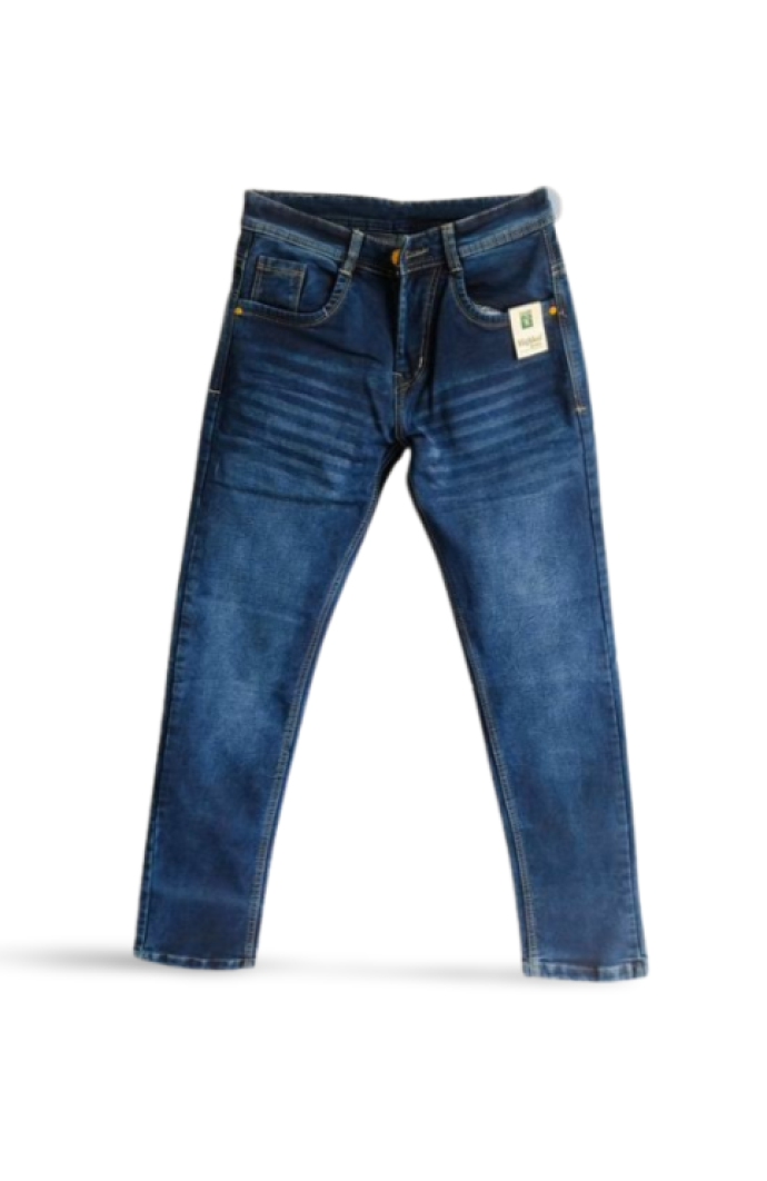 Highker Mens Stylish Blue Jeans with Modern Comfort Fit J