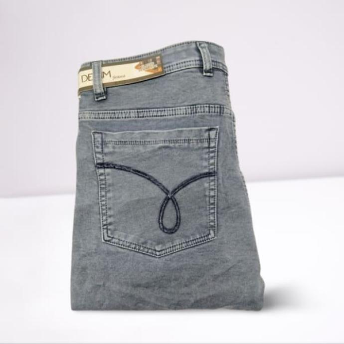 Cross Machine Mens Classic Light gray  Cotton Blend Jeans Dailywear J