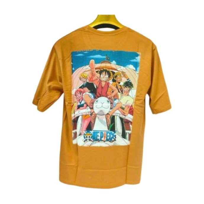 Mens Light Orange Trendy  Stylish Printed Oversized TShirt  Skyla J