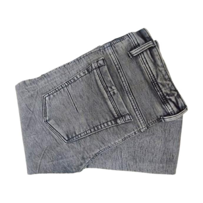Flu Jns Mens Light Gray Cotton Blend Jeans Classic Comfort J