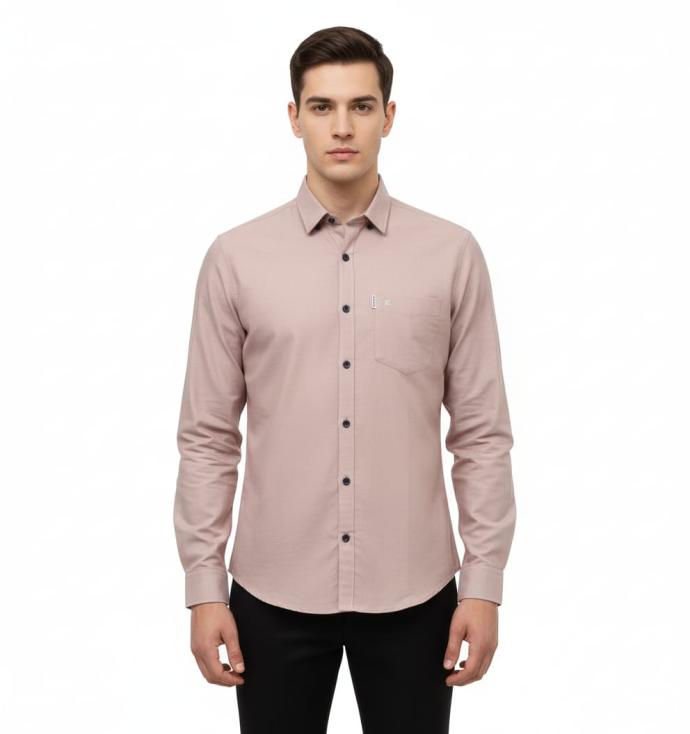 RV Paris Mens Hot Pink Formal Shirt  Elegant Office Wear
