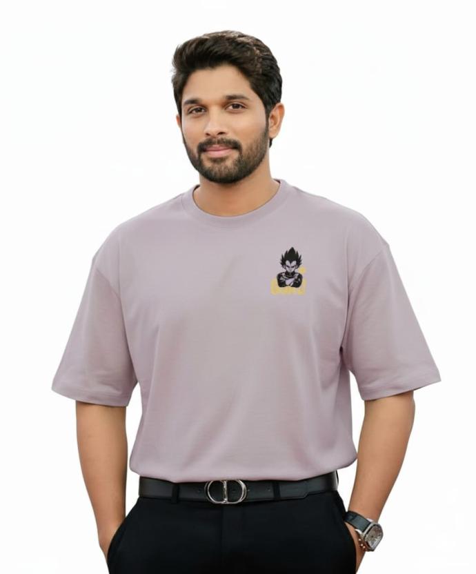 Mens Purple Trendy  Stylish Printed Oversized TShirt  Skyla J