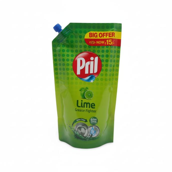 Pril lime grease fighter dishwash soap