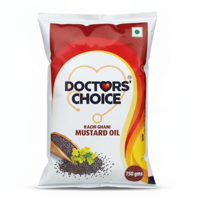 Doctor choice mustard oil 750 gm pouch
