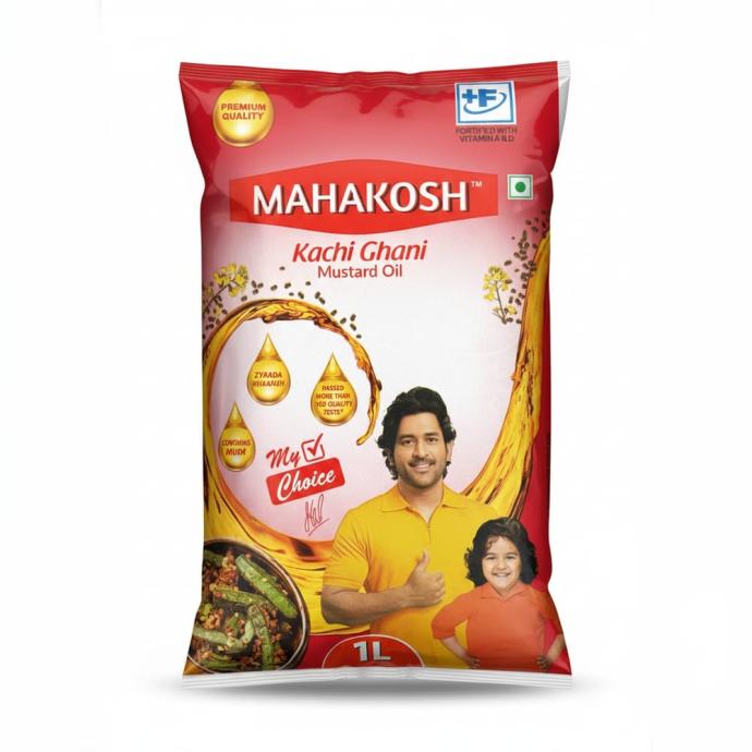 Mahakosh mustard oil 1L pouch