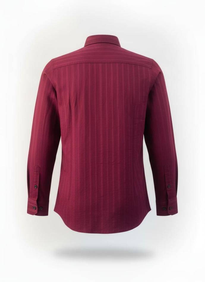 M Exide Maroon Premium Cotton Mens Shirt SSC