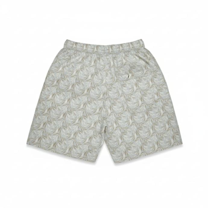 Mens Tropical Leaf Print Casual half pant