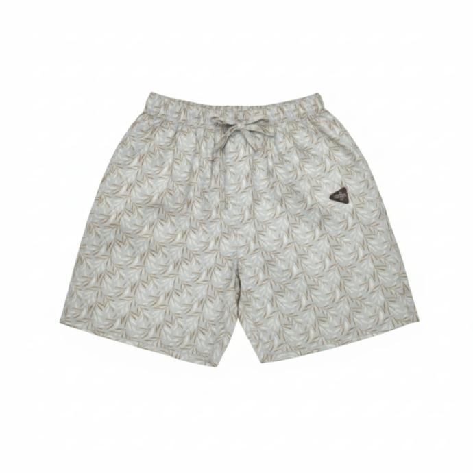 Mens Tropical Leaf Print Casual half pant