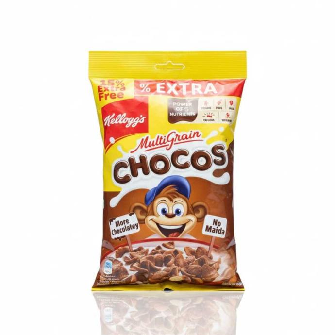 Kellogg's New Multigrain Chocos, Multigrain Energy, More Chocolatey  Nomaida  Power Of 5 Nutrients Protein, Fibre, Iron, Calcium, Vitamins  Kids Breakfast Cereal