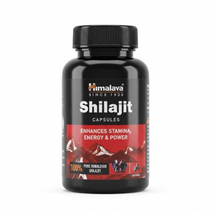 Himalaya Shilajit  100 Pure Shilajit I 60 Capsules  Enhances Stamina, Energy, and Power  Supports Healthy Testosterone Levels