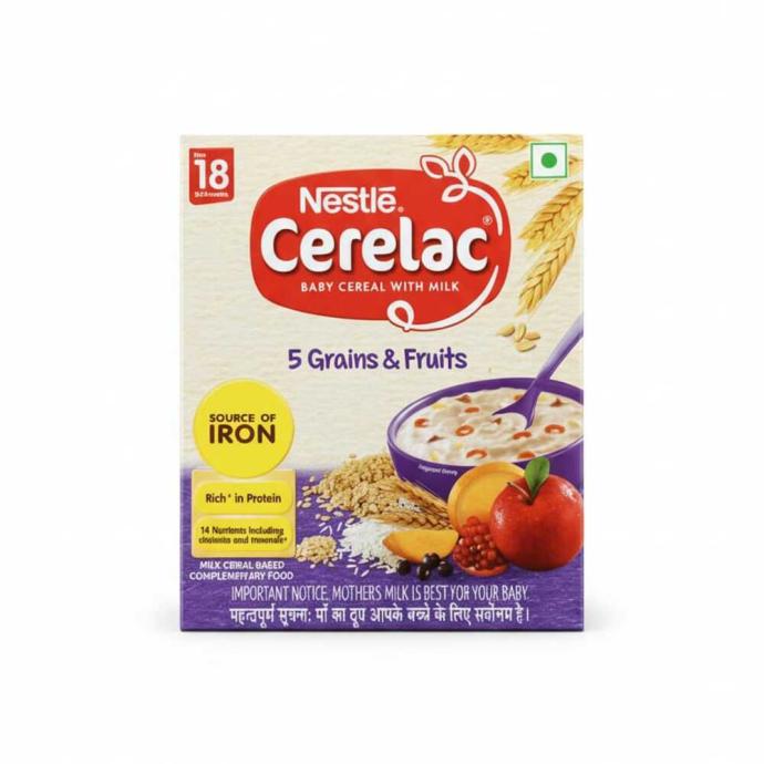 Nestle Cerelac Baby Cereal with milk 5 Grains  Fruits 18 to 24 Months