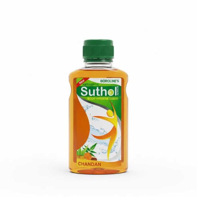 BOROLINE's Suthol Active Chandan 100 ml  Stops Skin Irritations, Prickly Heat, Itching, Rashes  With Neem, Turmeric, Marigold  Aloe vera