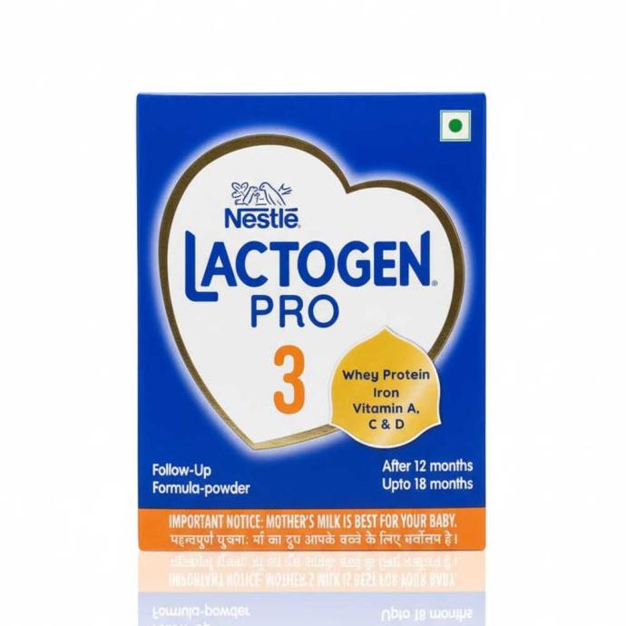 Lactogen Pro 3, FollowUp Formula With Iron, Whey Protein And Vitamins, After 12 Months Up To 18 Months, BagInBox Pack of 400g.