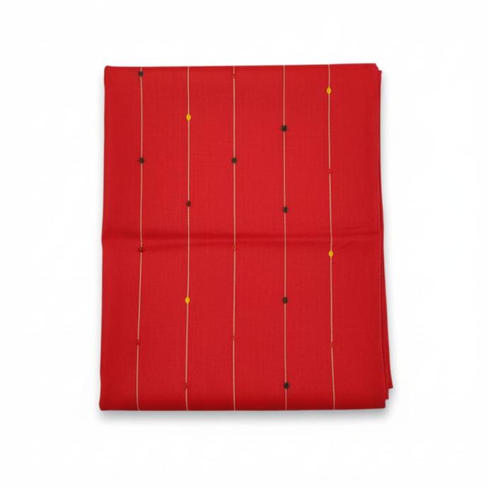 Traditional red Handloom Jamdani Saree  Perfect for Puja  Special Occasions