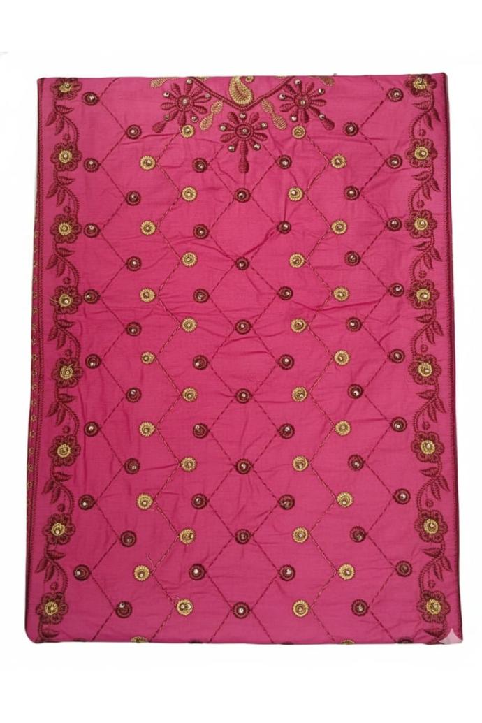 Women pink ThreePiece Kurti Set  Trendy Embroidered Design with Matching Dupatta