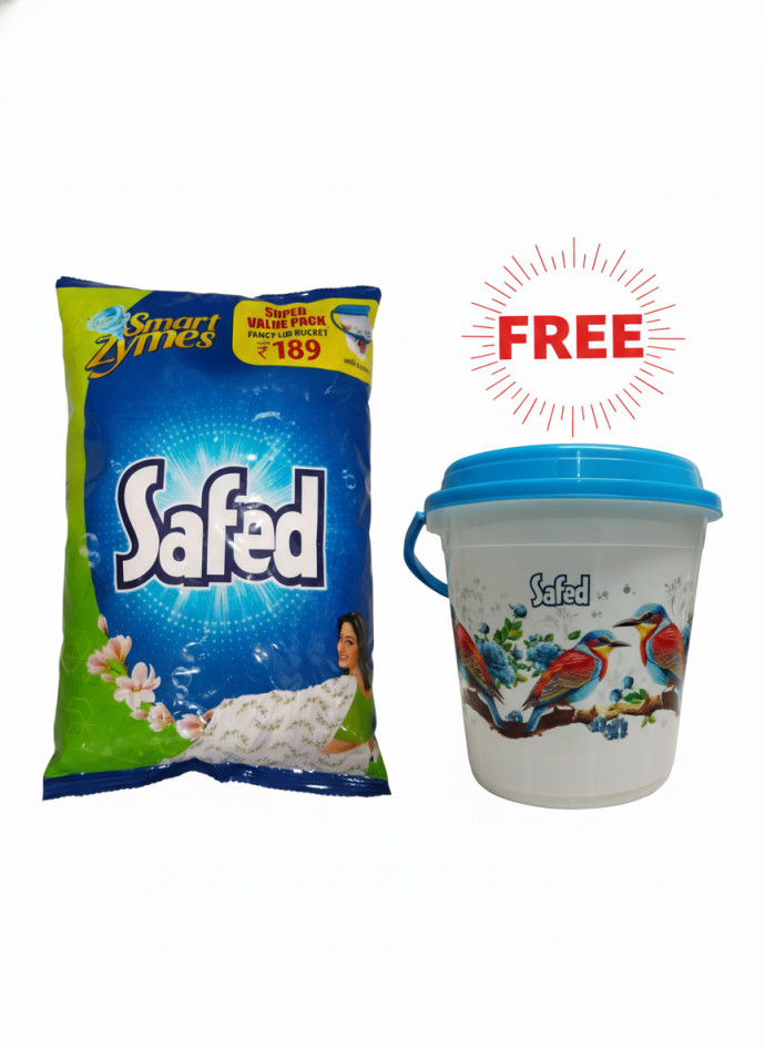 Safed smart zymes detergent powder 2 KG pack of 1