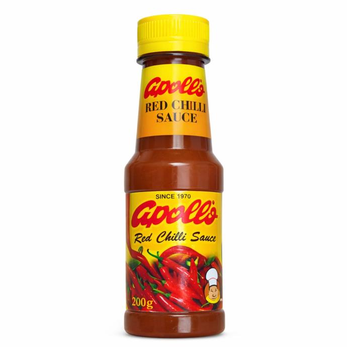 Apollo red Chilli sauce with add on flavors garlic sugar salt pack of 1