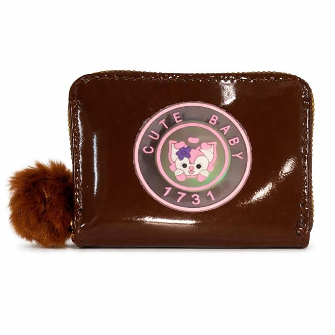 Brown colour cute baby mini purse for women pack of 1