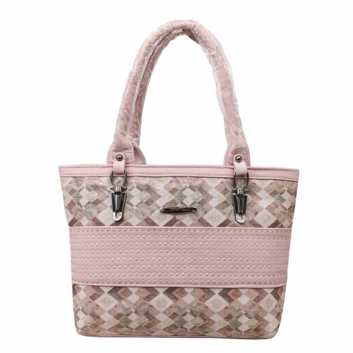Light Pink colour stylish handbag for girls and women pack of 1