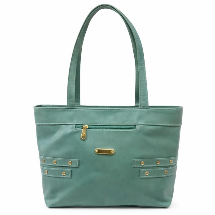 Mint green stylish leather handbag for girls, women pack of 1