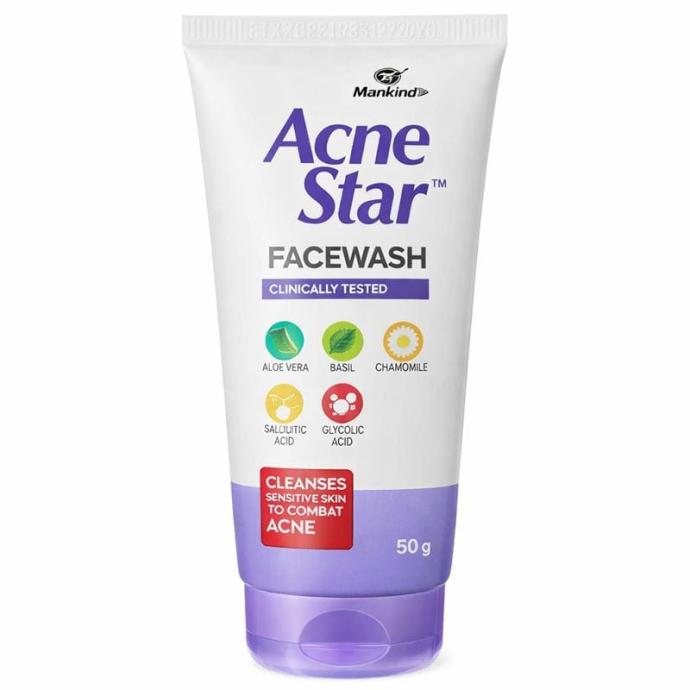 Acnestar  face wash 50 gm  anti acne face  for oily and acne skin pack of 1