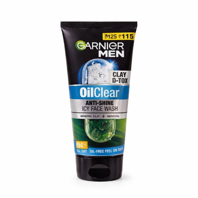 Garnier Men Oil Clear Clay DTox Deep Cleansing Icy Face Wash,50gm x 1