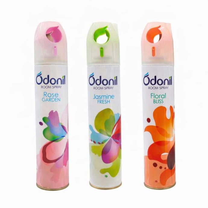 Odonil rose garden, jasmine fresh, floral bliss room freshner spray 220 ml x3