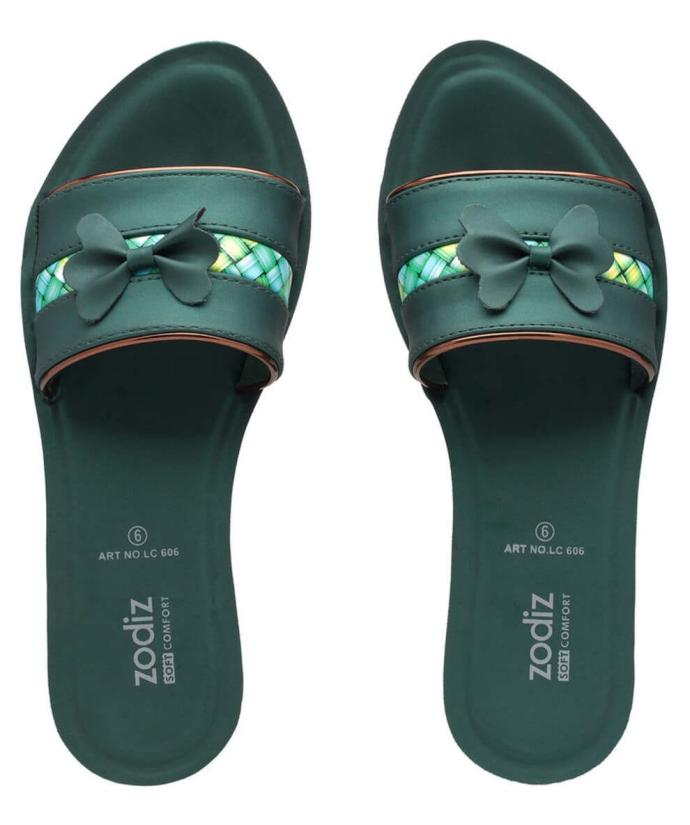 Zodiz LC 606 women green sandal pair of 1