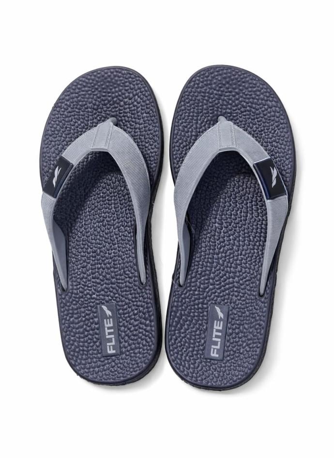 Flite blue and grey slippers for men pair of 1