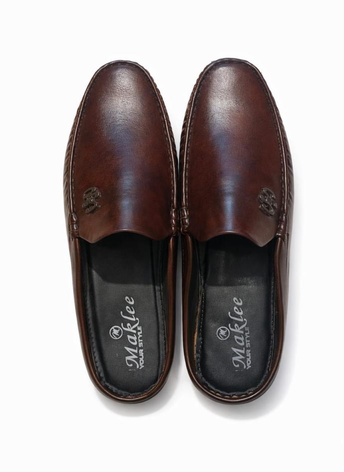Brown loafer shoes for men from maklee pair of 1