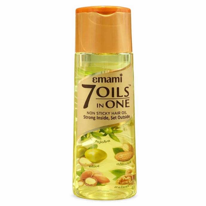 Emami 7 Oils in One Hair Oil  Makes Hair 20x Stronger and Manageable  Coconut Oil, Amla, Jojoba, Olive, Walnut, Argan  Almond Oils 100 ml