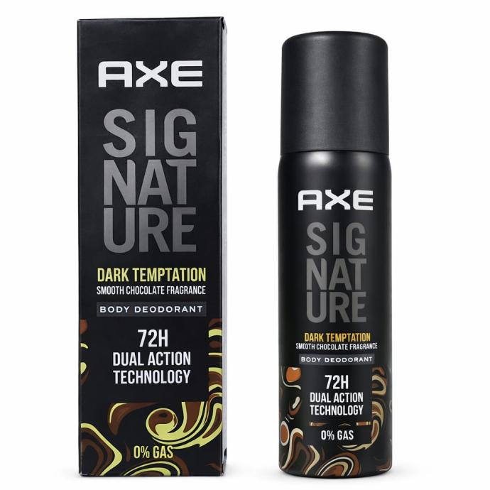 Axe Signature Dark Temptation No Gas Deodorant Bodyspray for Men 122 ml