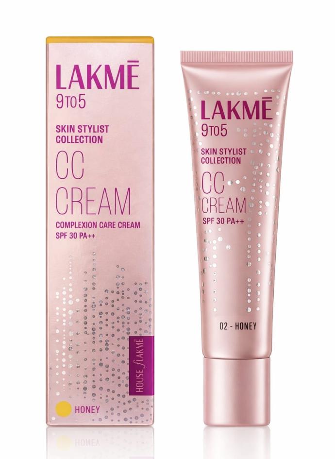 Lakme 9 to 5 CC Cream Almond with 3 Niacinamide Complex SPF30 PA  90 lightweight moisturizing cream for Care  10 Foundation for Care Conceals Dark Spots Brightens Skin  9 gm