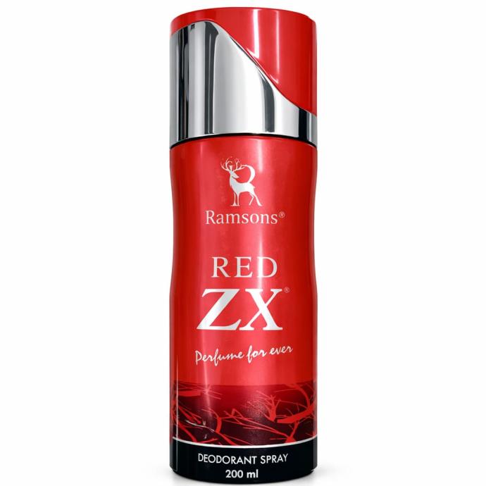 Ramsons  RED ZX Deodorant Spray 200 ML  Body Perfume For Men  TN  Bergamot, Lemon, Lavender, Rosemary, Basil, Mint  MN  Carnation, Jasmine, Allspice  BN  Musk, Amber, Cedar, Patchouli, Mossy