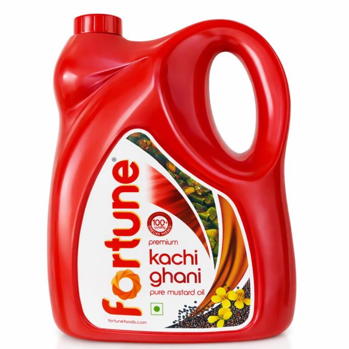 Fortune kachchi ghani pure mustard oil 5L jar